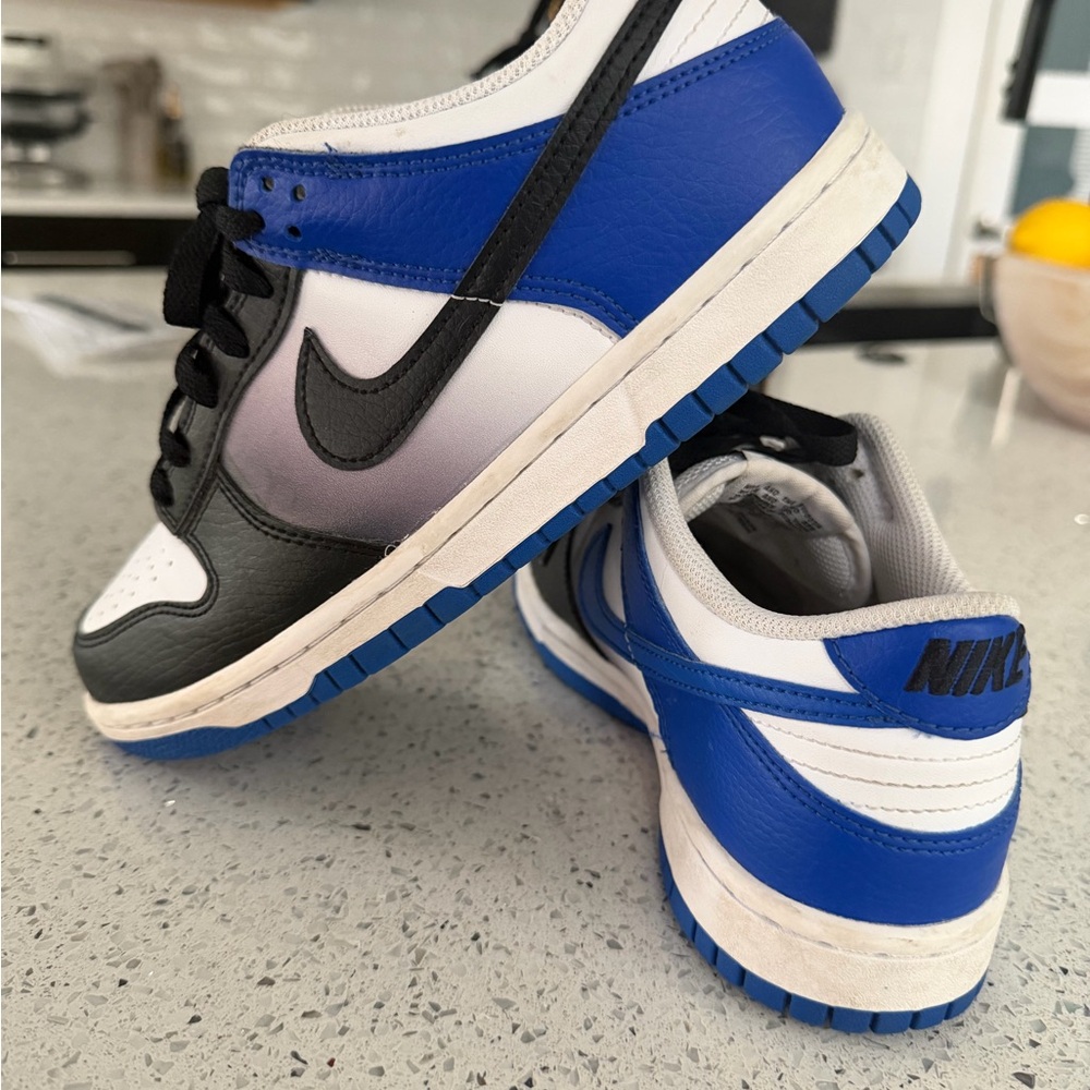 Nike dunk lows GS “game royal black fade”